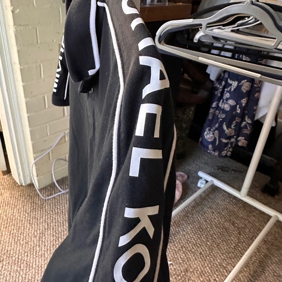 Michael Kors Men's Dark Blue Polo with White Accents - Picture 2 of 3